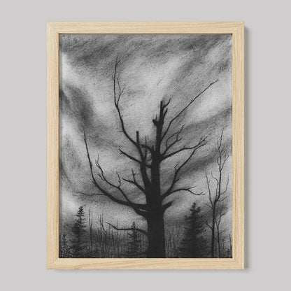 Here I Stand Charcoal Drawing Print-Drawings-nakedpastor