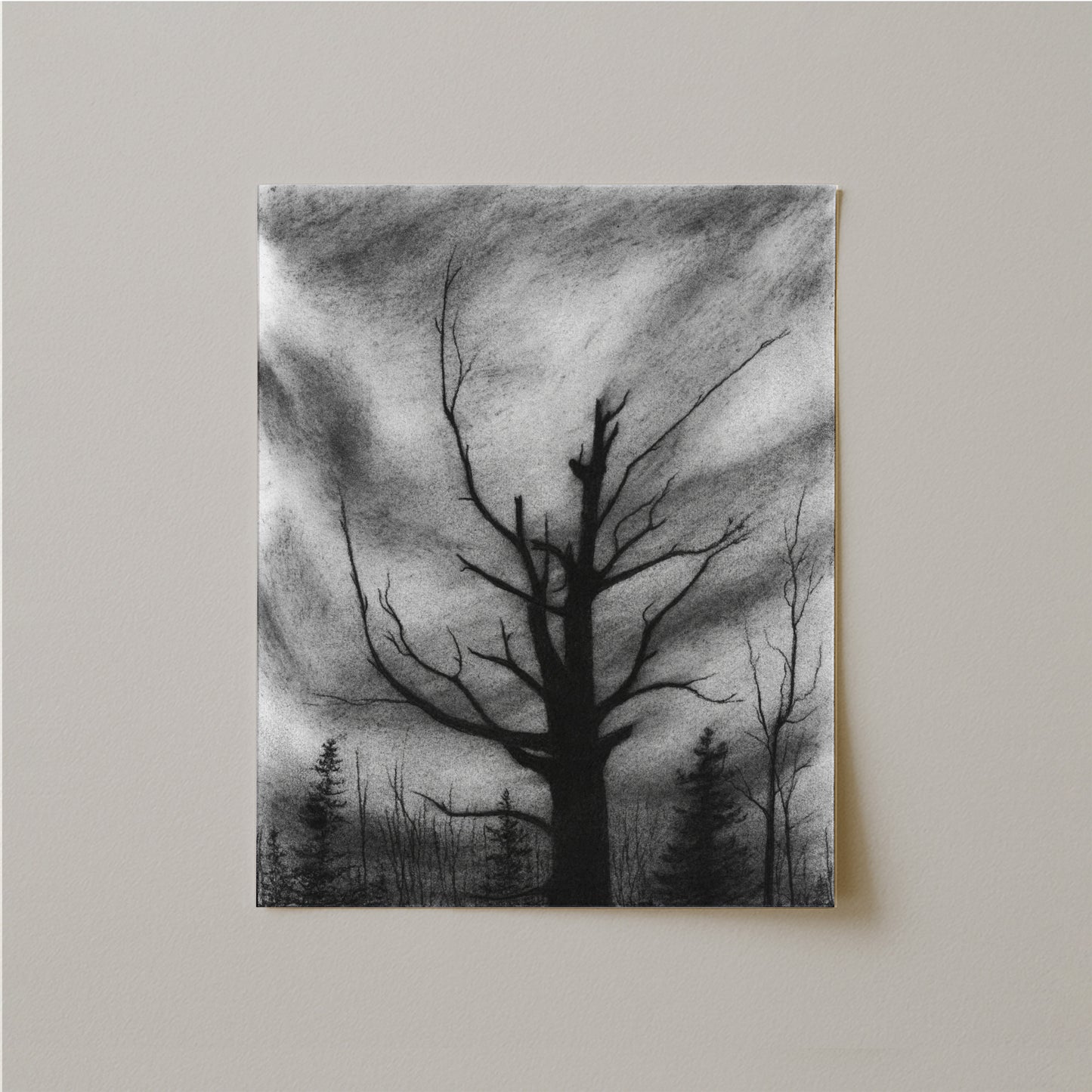 Here I Stand Charcoal Drawing Print-Drawings-nakedpastor