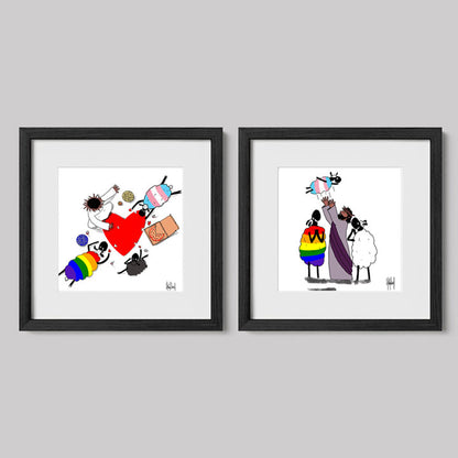 Love in Full Color Art Print Set-Cartoons-nakedpastor
