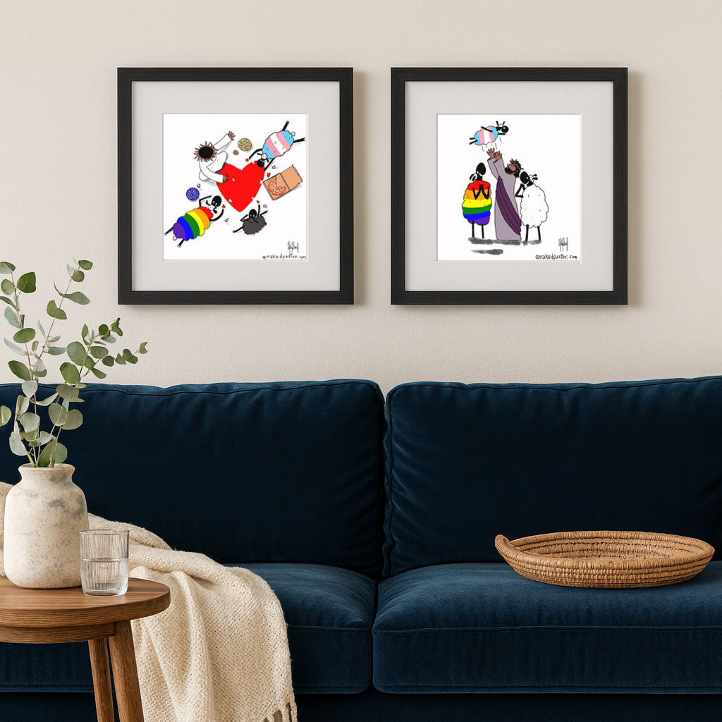 Love in Full Color Art Print Set-Cartoons-nakedpastor