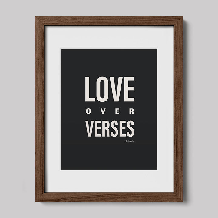 Love Over Verses Print-Drawings-nakedpastor