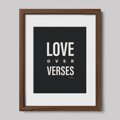 Love Over Verses Print-Drawings-nakedpastor
