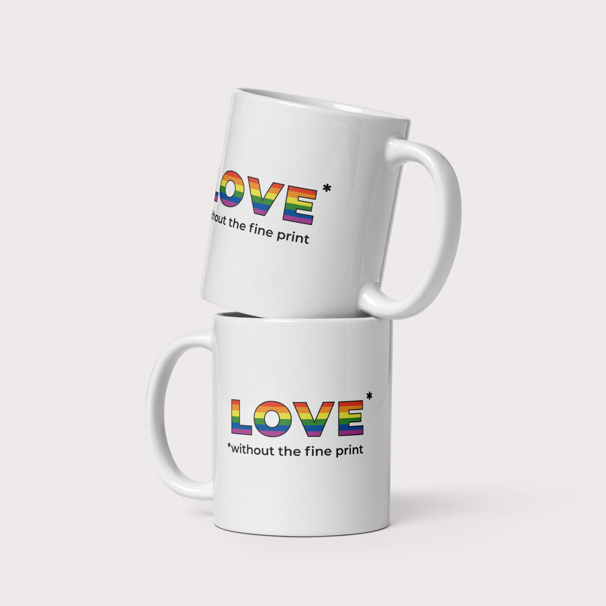 Love Without the Fine Print Mug - by nakedpastor