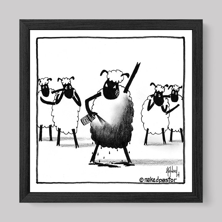 Make Yourself the Black Sheep Print-Cartoons-nakedpastor