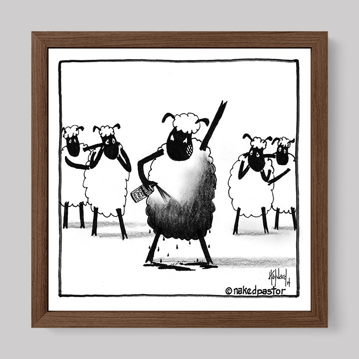 Make Yourself the Black Sheep Print-Cartoons-nakedpastor