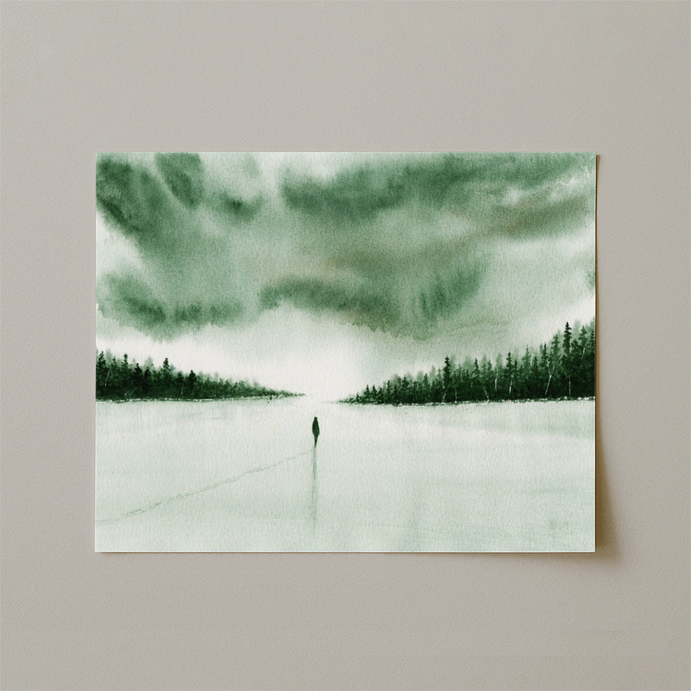 My Path Is Mine Watercolor Print-Paintings-nakedpastor