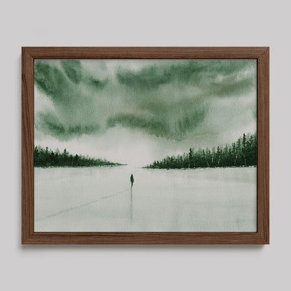My Path Is Mine Watercolor Print-Paintings-nakedpastor