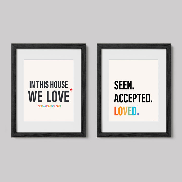 No Fine Print Love Framed Art Set-Type-nakedpastor