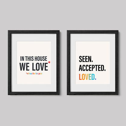 No Fine Print Love Framed Art Set-Type-nakedpastor