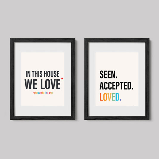 No Fine Print Love Framed Art Set-Type-nakedpastor