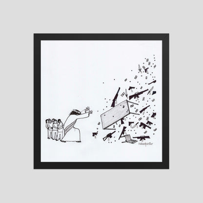 No Weapon Shall Prosper Cartoon Print-Cartoons-nakedpastor