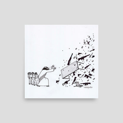 No Weapon Shall Prosper Cartoon Print-Cartoons-nakedpastor