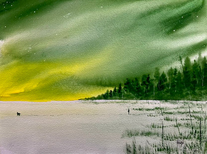 No Goodbye is Good Enough 2 Watercolor Print