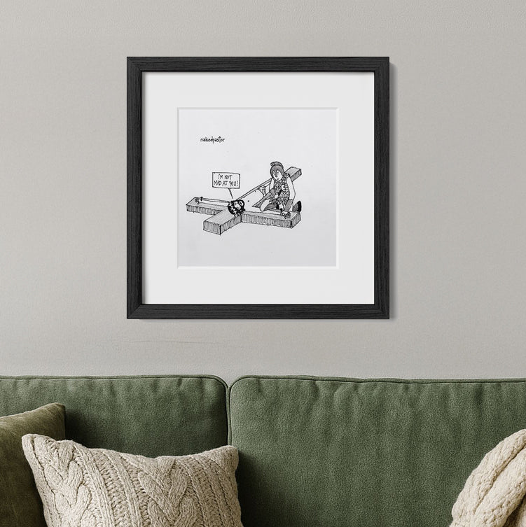 I'm Not Mad at You Cartoon Print-Cartoons-nakedpastor