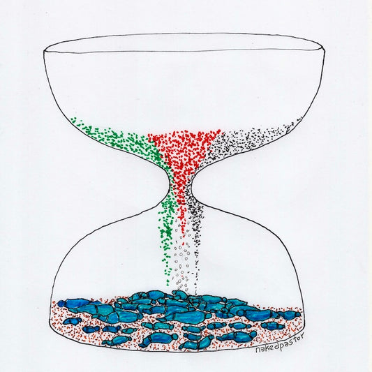 Poured Out Like Sand Digital Cartoon-Digital Cartoons-nakedpastor