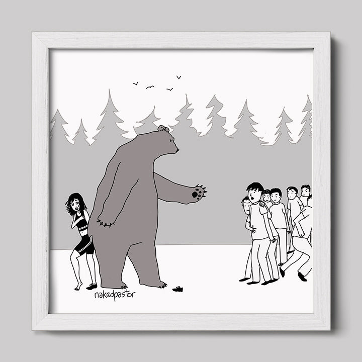 Protective Bear Art Print