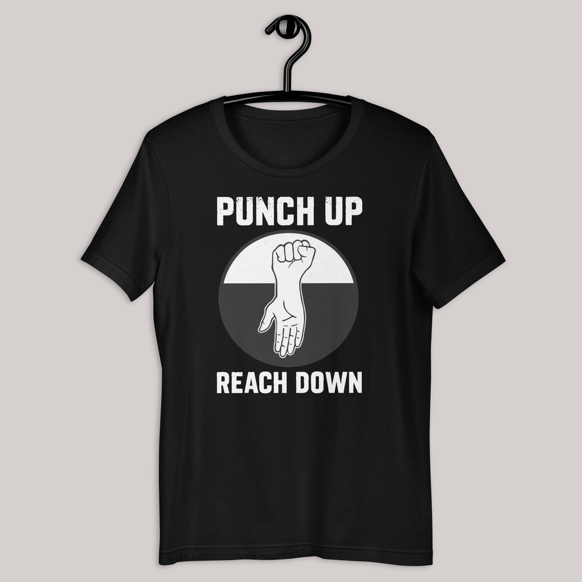 Punch Up, Reach Down T-Shirt-Shirts-nakedpastor
