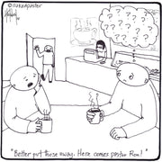 Better Put Those Questions Away Digital Cartoon - by nakedpastor