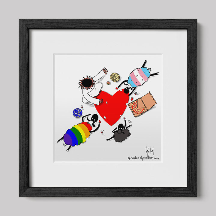 Puzzle of Love Print-Cartoons-nakedpastor