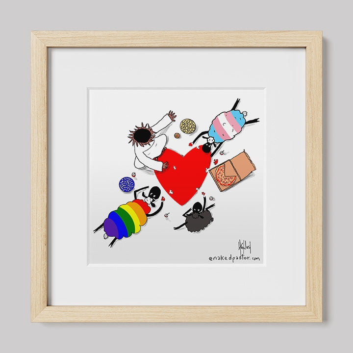 Puzzle of Love Print-Cartoons-nakedpastor