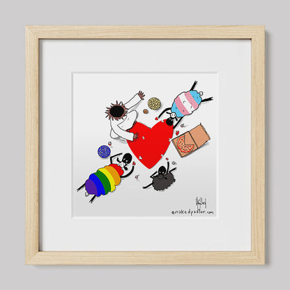Puzzle of Love Print-Cartoons-nakedpastor