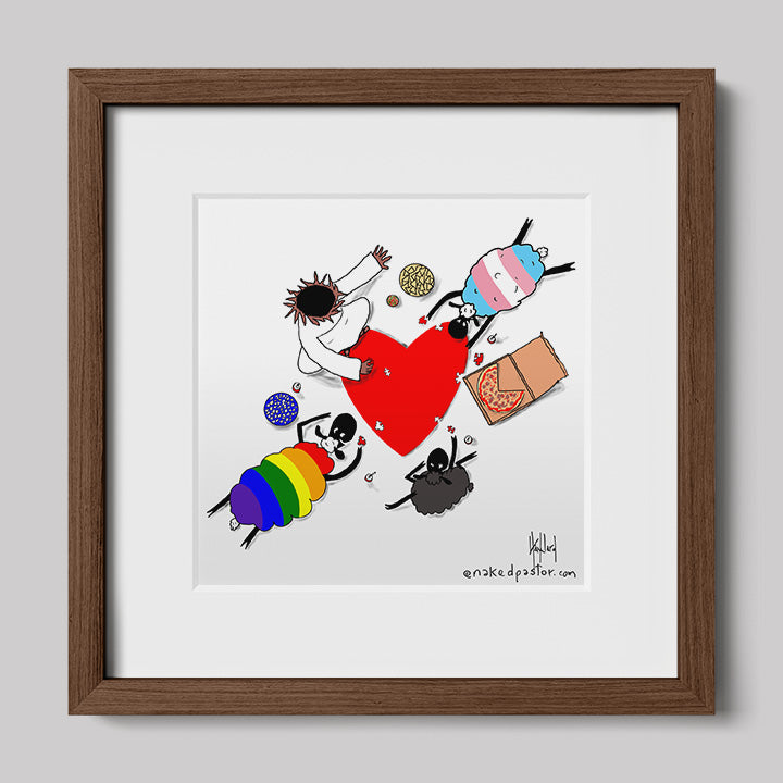 Puzzle of Love Print-Cartoons-nakedpastor