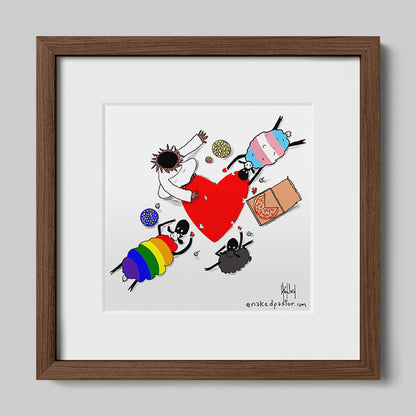 Puzzle of Love Print-Cartoons-nakedpastor