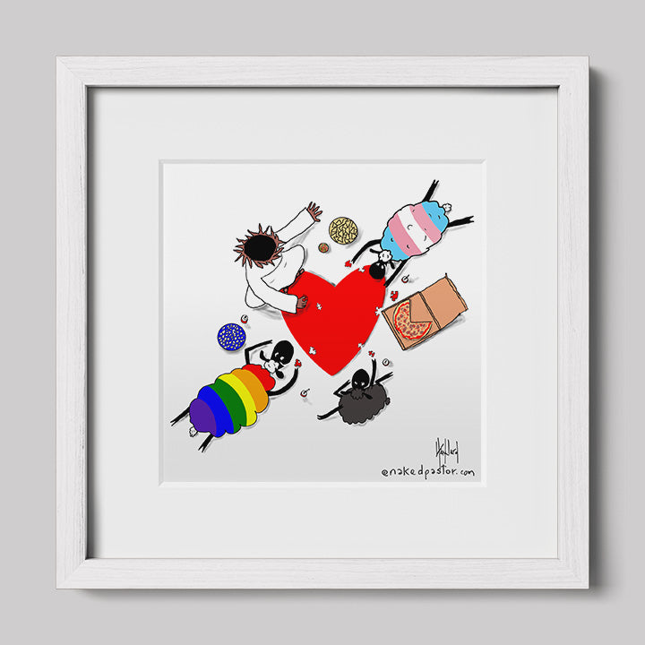 Puzzle of Love Print-Cartoons-nakedpastor
