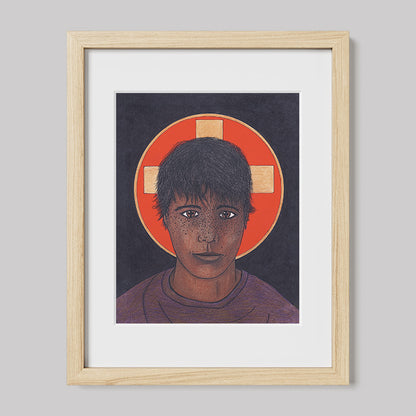 Questioner Image of Christ Print-Drawings-nakedpastor