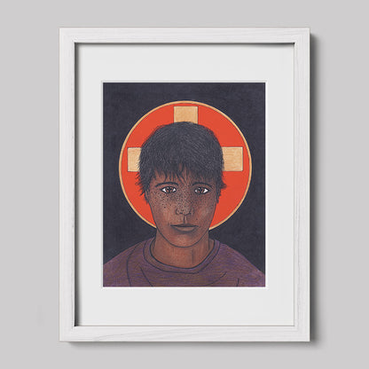 Questioner Image of Christ Print-Drawings-nakedpastor