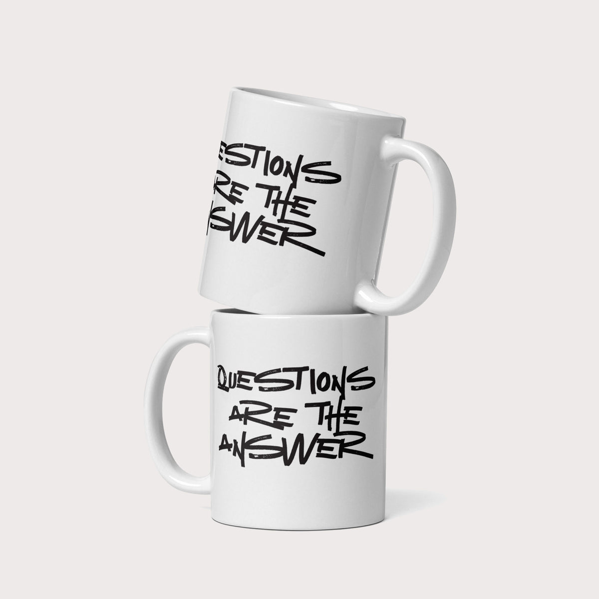 Questions are the Answer Mug - by nakedpastor