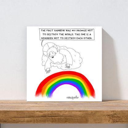 Rainbow Reminder Art Print-Cartoons-nakedpastor