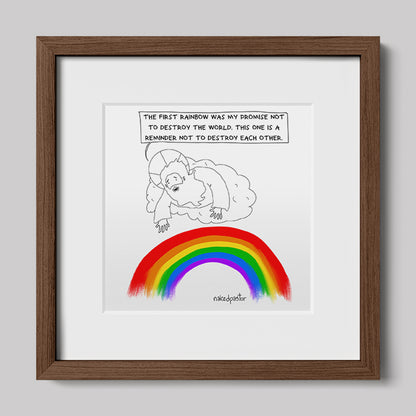 Rainbow Reminder Art Print-Cartoons-nakedpastor