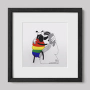 Jesus and the Rainbow Sheep Selfie Print-Cartoons-nakedpastor