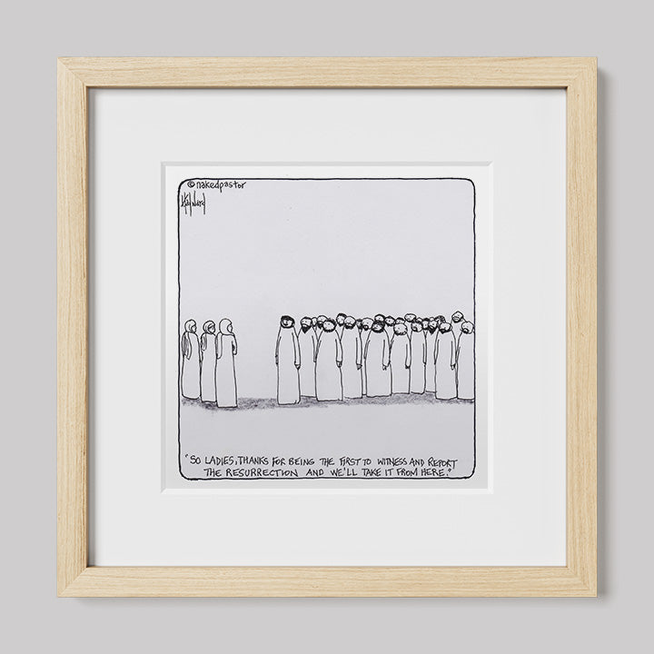 Women and the Resurrection Print-Cartoons-nakedpastor