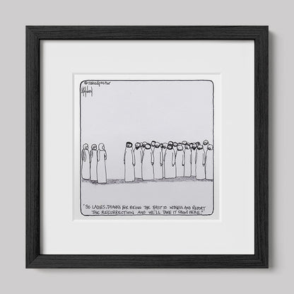 Women and the Resurrection Print-Cartoons-nakedpastor