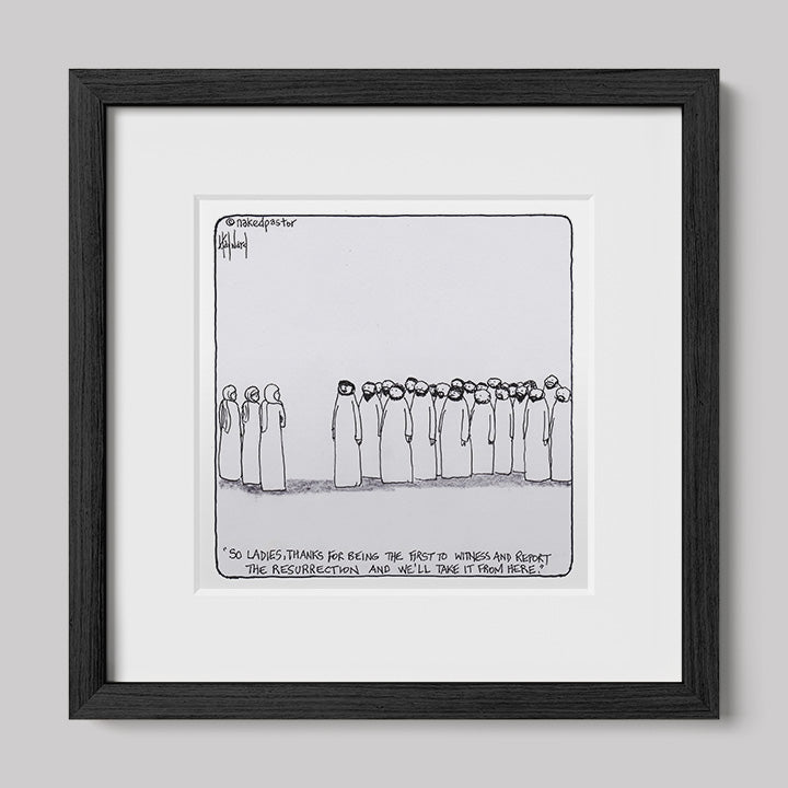 Women and the Resurrection Print-Cartoons-nakedpastor