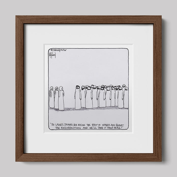 Women and the Resurrection Print-Cartoons-nakedpastor