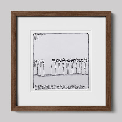 Women and the Resurrection Print-Cartoons-nakedpastor