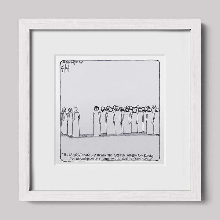 Women and the Resurrection Print-Cartoons-nakedpastor