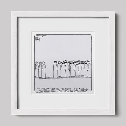 Women and the Resurrection Print-Cartoons-nakedpastor