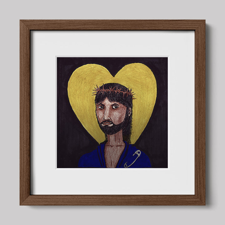 Images of Christ Jesus "Safety" Print-Drawings-nakedpastor
