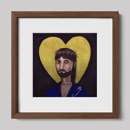 Images of Christ Jesus "Safety" Print-Drawings-nakedpastor