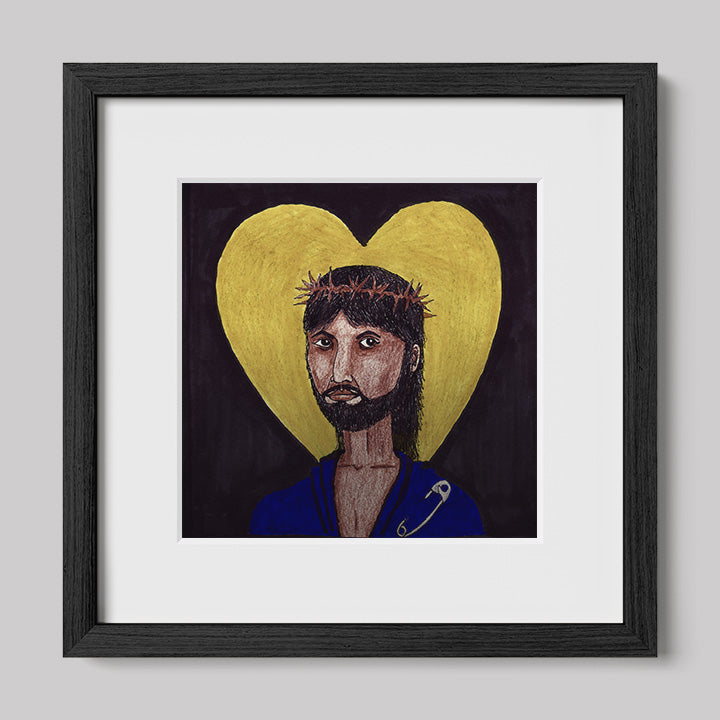 Images of Christ Jesus "Safety" Print-Drawings-nakedpastor