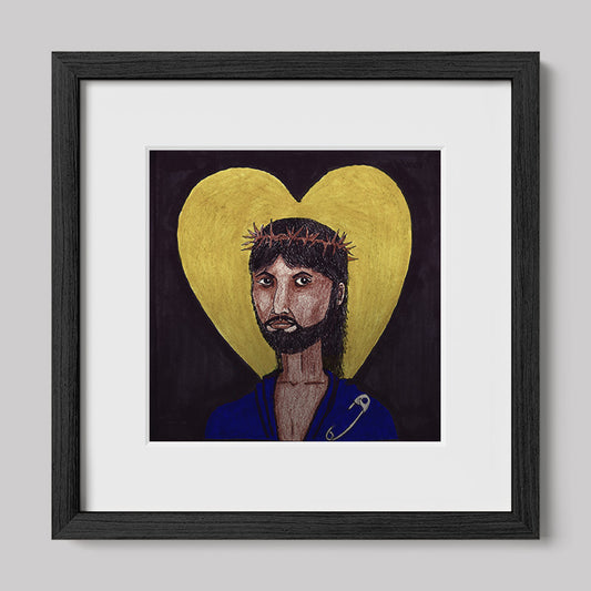 Images of Christ Jesus "Safety" Print-Drawings-nakedpastor
