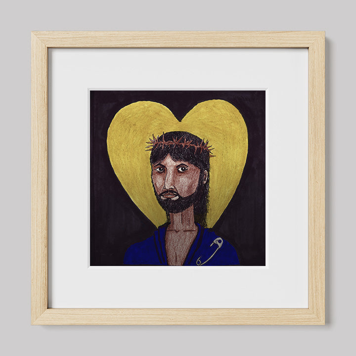 Images of Christ Jesus "Safety" Print-Drawings-nakedpastor