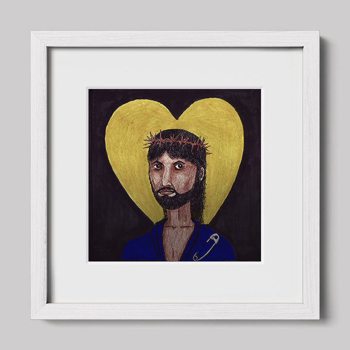 Images of Christ Jesus "Safety" Print-Drawings-nakedpastor