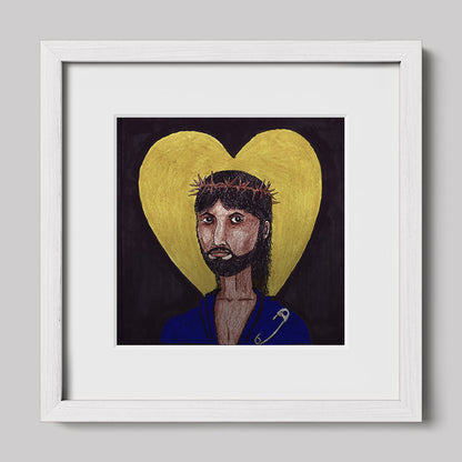 Images of Christ Jesus "Safety" Print-Drawings-nakedpastor