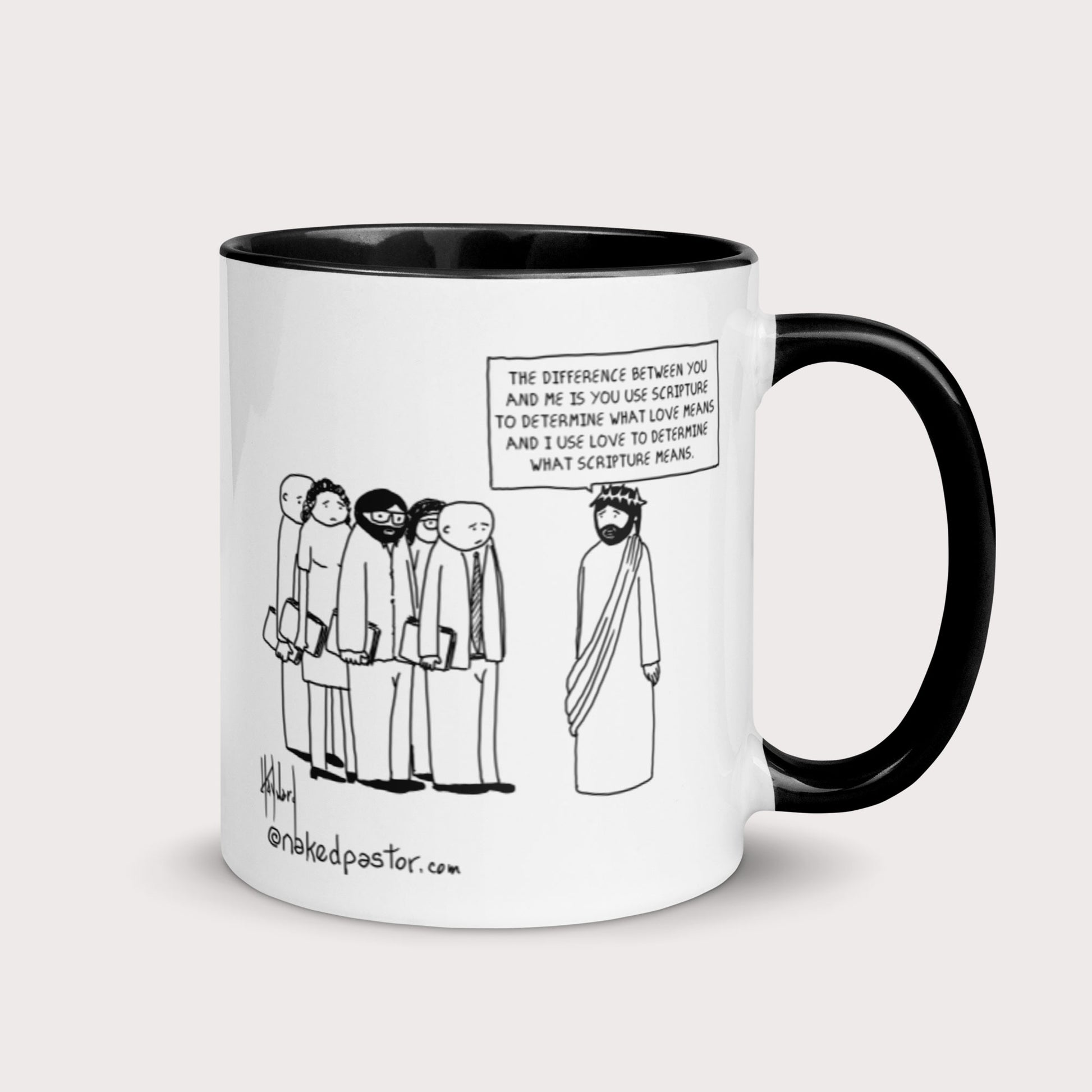 Scripture vs Love Mug-Mugs-nakedpastor