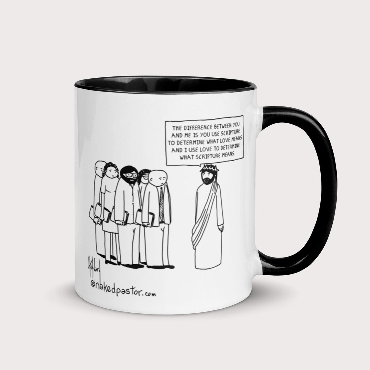 Scripture vs Love Mug-Mugs-nakedpastor